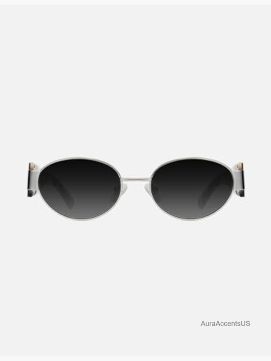 Vintage Oval Retro Sunglasses Polarized UV400 Protection Acetate Metal Frame main image 4